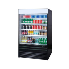 Turbo Air TOM-36EB-N Black Air Curtain Merchandiser