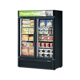 Turbo Air TGF-47SDB-N Black Glass Door Merchandising Freezer