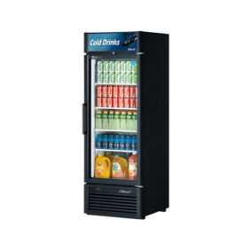 Turbo Air TGM-23SDB-N6 Black Single Glass Door Refrigerated Merchandiser