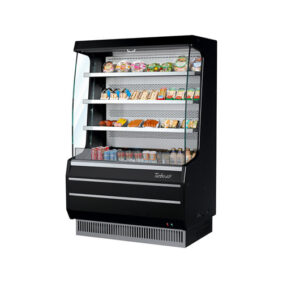 Turbo Air TOM-40MB-N Black Air Curtain Merchandiser