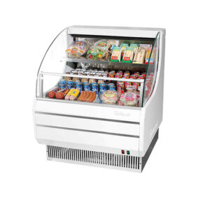 Turbo Air TOM-30LW-N White Low Profile Horizontal Air Curtain Display Case