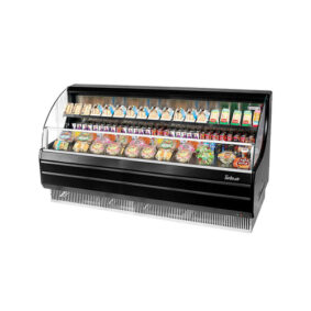 Turbo Air TOM-75LB-N Black Low Profile Horizontal Air Curtain Display Case