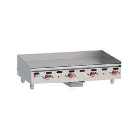 Wolf AGM48-24C Natural Gas 48" Heavy-Duty Gas Countertop Griddle 108000 BTU