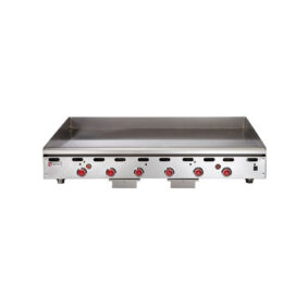 Wolf ASA72-30C Natural Gas Deep 72" Chrome Griddle 162000 BTU