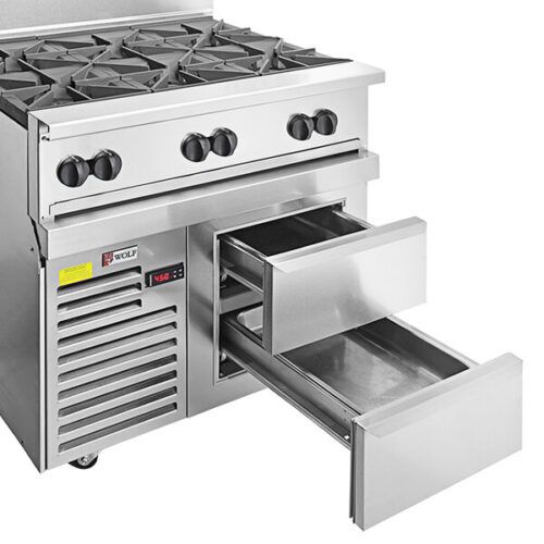 Wolf C36R-6BP Challenger XL Series Liquid Propane 36" Manual Range 180000 BTU - Image 3