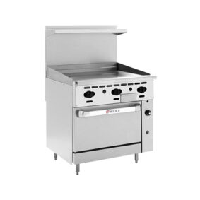 Wolf C36S-36GN Challenger XL Series Natural Gas 36" Manual Range 95000 BTU