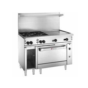 Wolf C48C-4B24GTN Challenger XL Series Natural Gas 48" Thermostatic Range 195000 BTU
