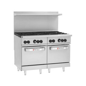 Wolf C48SS-8BN Challenger XL Series Natural Gas 48" Range 286000 BTU