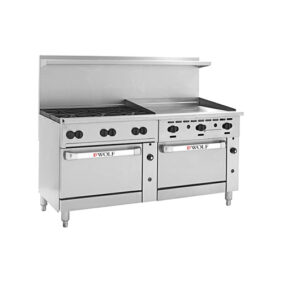 Wolf C72CC-6B36GTP Challenger XL Series Liquid Propane 72" Thermostatic Range 310000 BTU