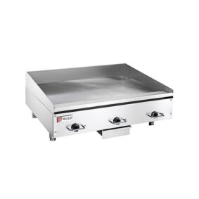 Wolf WEG36E-480/3 36" Electric Countertop Griddle 480V 3 Phase 16.2 kW