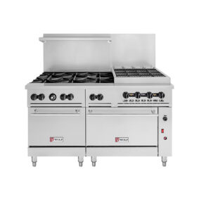 Wolf C60SS-6B24CBP Challenger XL Series Liquid Propane 60" Range 302000 BTU