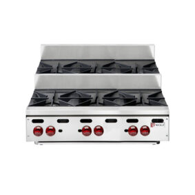 Wolf AHP636U-LP Achiever Liquid Propane 36" 6 Burner Step Up Countertop Range 165000 BTU