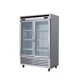 KOOL-IT KBSR-2G Double Glass Door Refrigerator Bottom Mount