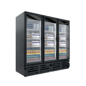 KOOL-IT LX-74RB Triple Glass Door Merchandiser Refrigerator