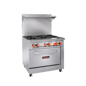 Sierra SR-6-36 CO 6 Burner Gas Range| Convection Oven