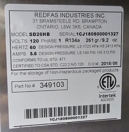 used Reach in Refrigerator