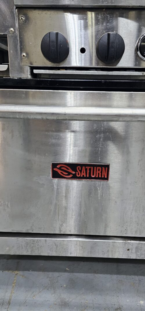 Saturn Combination Range 12" charbroiler 4 burner with oven - Image 4