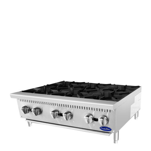 Atosa ACHP-6 36" 6-Burner Gas Countertop Range (Hot Plate) - Image 4