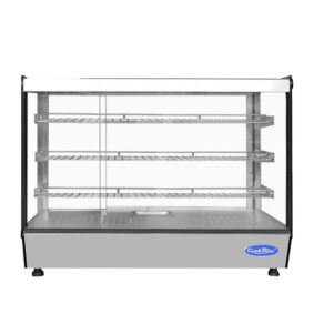 Atosa CHDS-71 35" Square Glass Countertop Heated Display Case - 7.1 Cu. Ft.