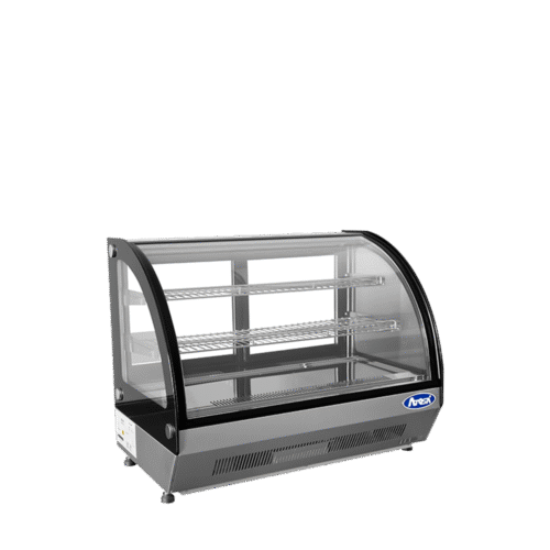 Atosa CRDC-35 27" Countertop Curved Glass Refrigerated Display Case - 3.5 Cu. Ft. - Image 3