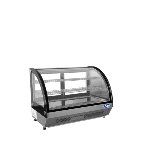Atosa CRDC-46 35" Full Service Countertop Curved Glass Refrigerated Display Case - 4.6 Cu. Ft. - Image 2