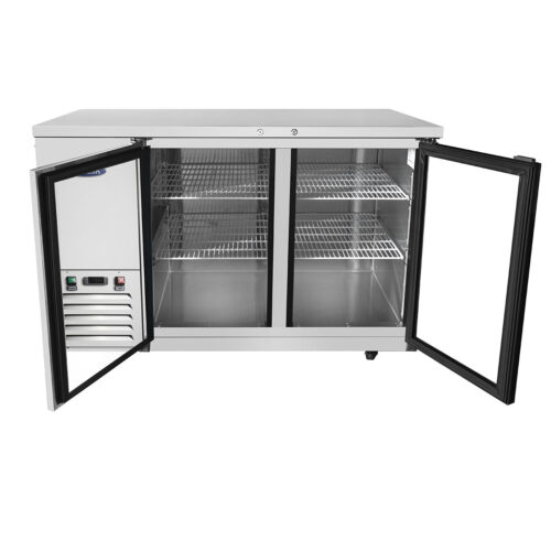 Atosa MBB59GGR 59" Glass 2 Door Back Bar Cooler - Image 3