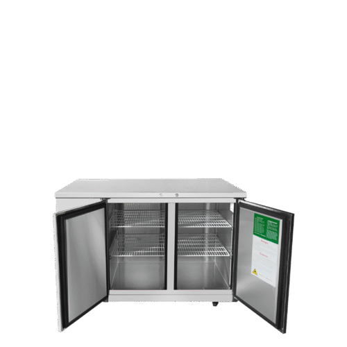 Atosa MBB59GR 59" Solid 2-Door Back Bar Cooler - 17.3 Cu. Ft. - Image 3