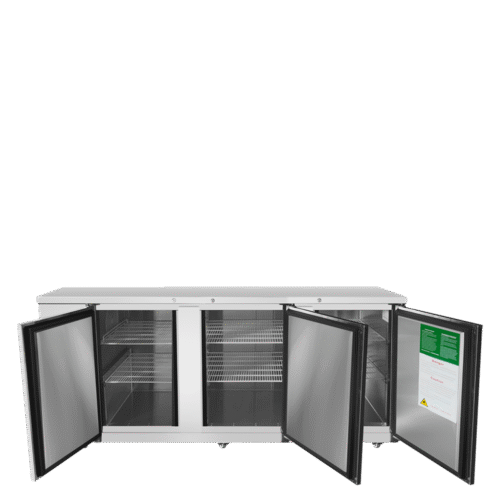 Atosa MBB90GR 90" Solid 3-Door Back Bar Cooler - 30.1 Cu. Ft. - Image 3