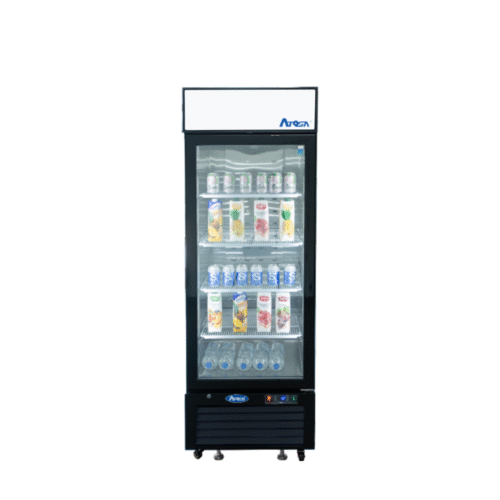 Atosa MCF8725 24" Bottom Mount Glass Door Refrigerated Merchandiser  - 11.1 Cu. Ft. - Image 1