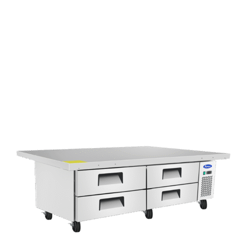 Atosa MGF8454GR 76" 4-Drawer Refrigerated Chef Base with Extended Top - 12.1 Cu. Ft. - Image 5