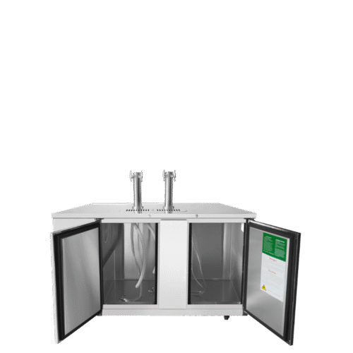 Atosa MKC68GR 68" 3-Keg Direct Draw Keg Cooler With 2 Double Taps - Image 4