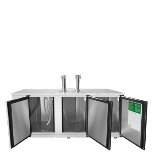 Atosa MKC90GR 90" 4-Keg Direct Draw Keg Cooler With 2 Double Taps - Image 5