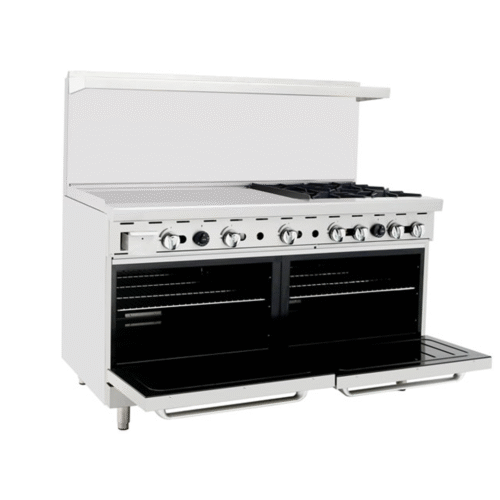 Atosa AGR-4B36GL 60" Range, 4 Burners and Griddle on the LEFT - Image 2