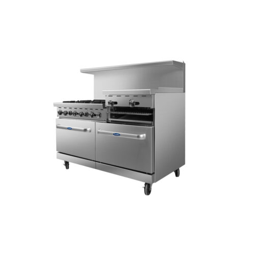 Atosa AGR-6B24RGB 60" Range with 6 Burners and Raised Right Griddle - Image 4