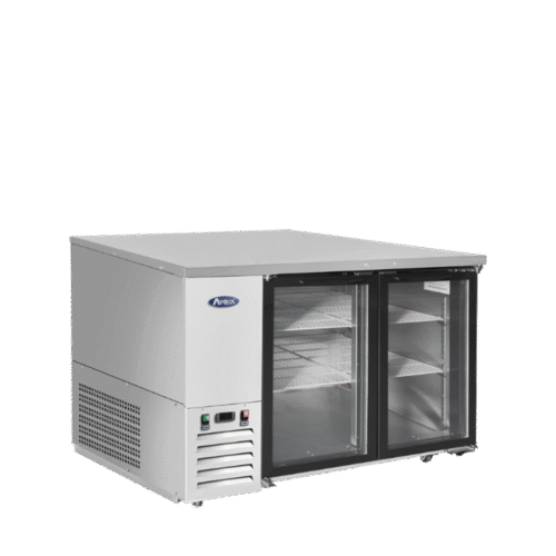 Atosa SBB48SGGRAUS1 48" 2 Sliding Glass Door Back Bar Cooler (S/S Exterior) - Image 2