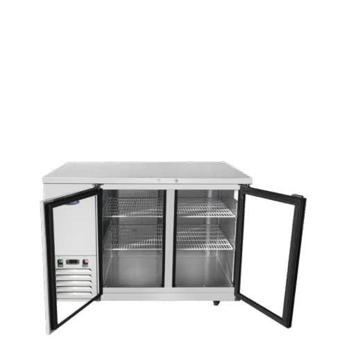 Atosa SBB48SGGRAUS1 48" 2 Sliding Glass Door Back Bar Cooler (S/S Exterior) - Image 3