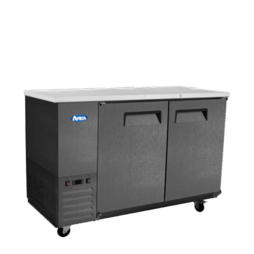 Atosa SBB48GRAUS2 48" 2 Door Solid Back Bar Cooler - Image 2