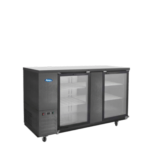 Atosa SBB69GGRAUS2 69" 2 Door Back Bar Cooler  Shallow Depth - Image 2