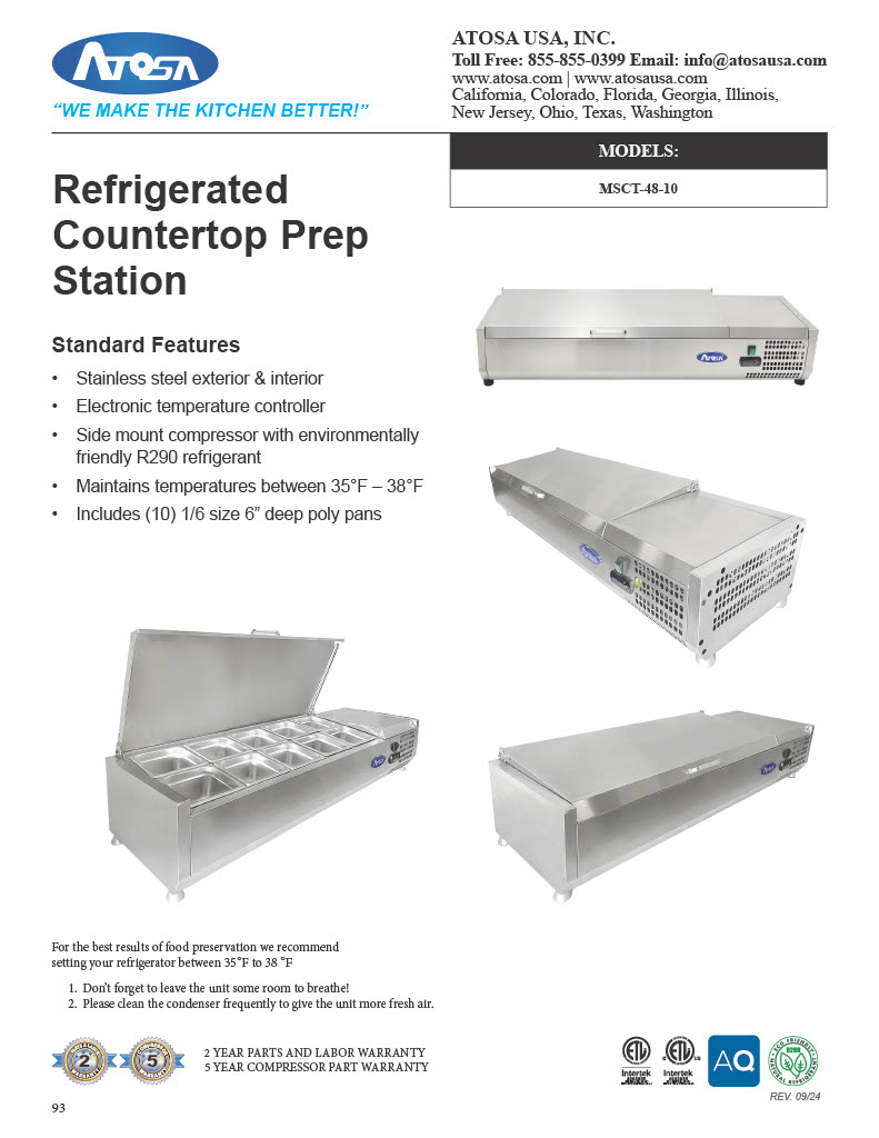 Spec Sheet