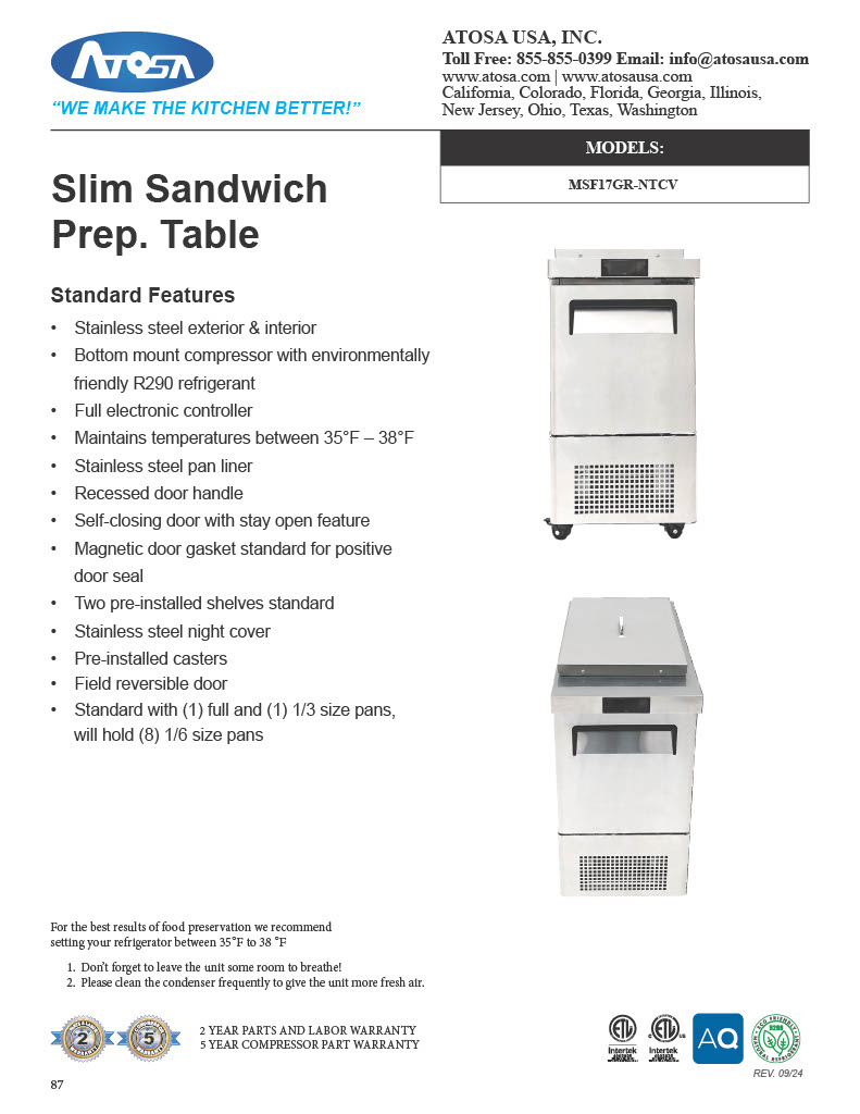 Spec Sheet