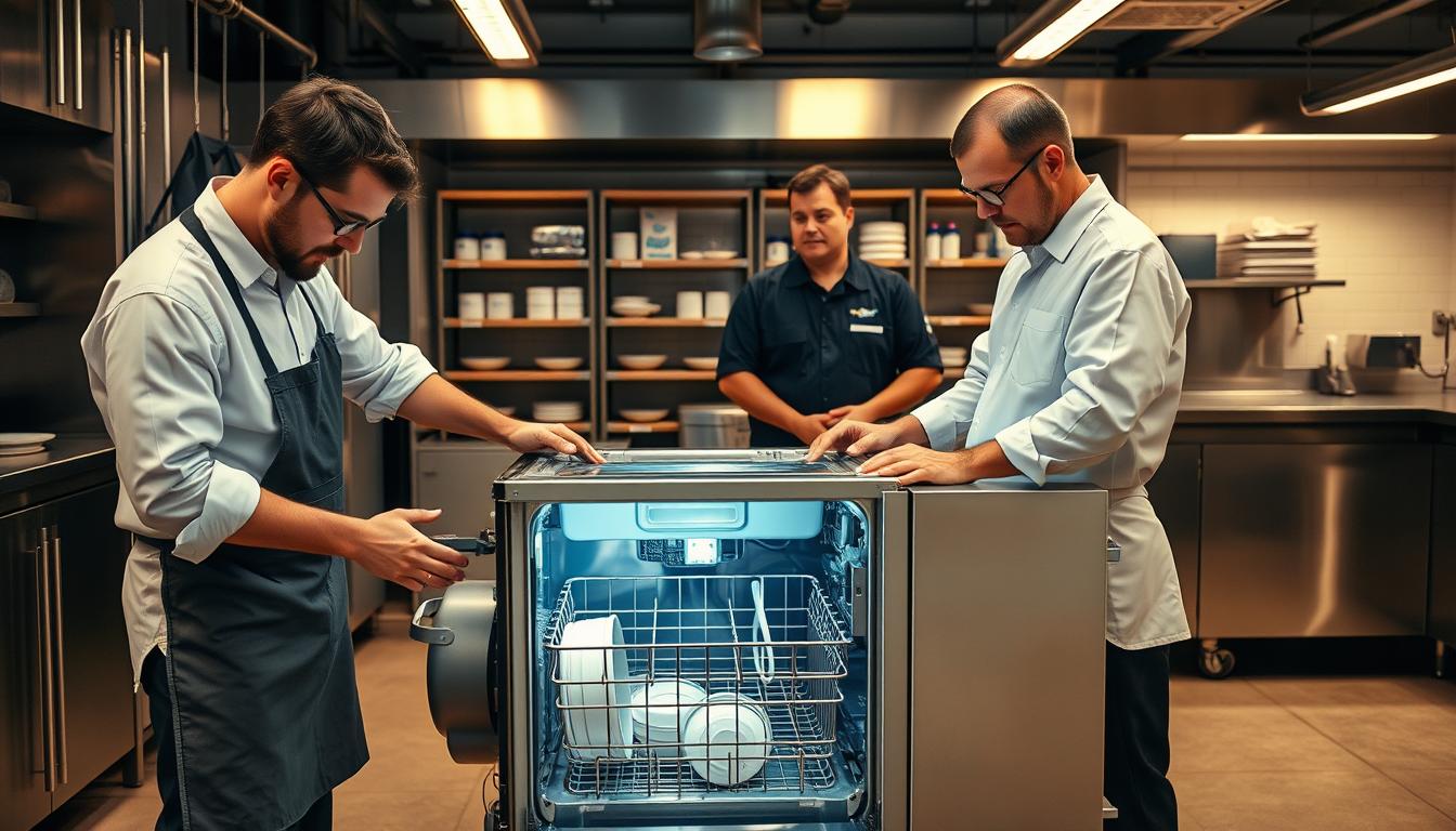 Installation and training process for commercial dishwashers Installation and training process for commercial dishwashers