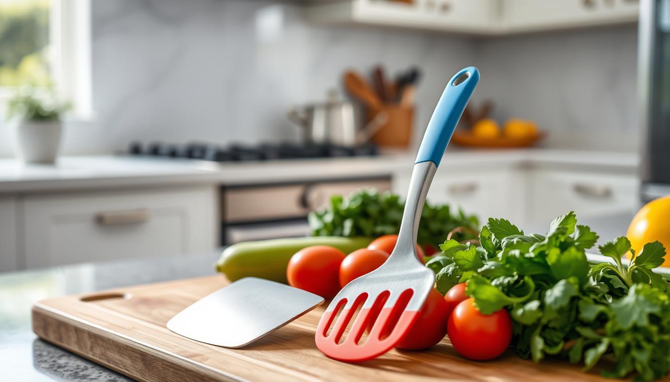 metal spatula and flexible spatula