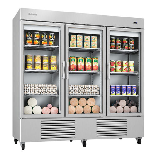 Infrico IRR-AN67CR Refrigerator - 3 glass doors AN Series - 67 ft3 - Image 1