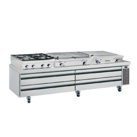 Infrico IUC-MSG96 Chef Bases - 4 Drawers 12 Pans MSG Series - 20,6 ft3

Holds up to 1000 lbs - Capacity for up to 6" deep pans