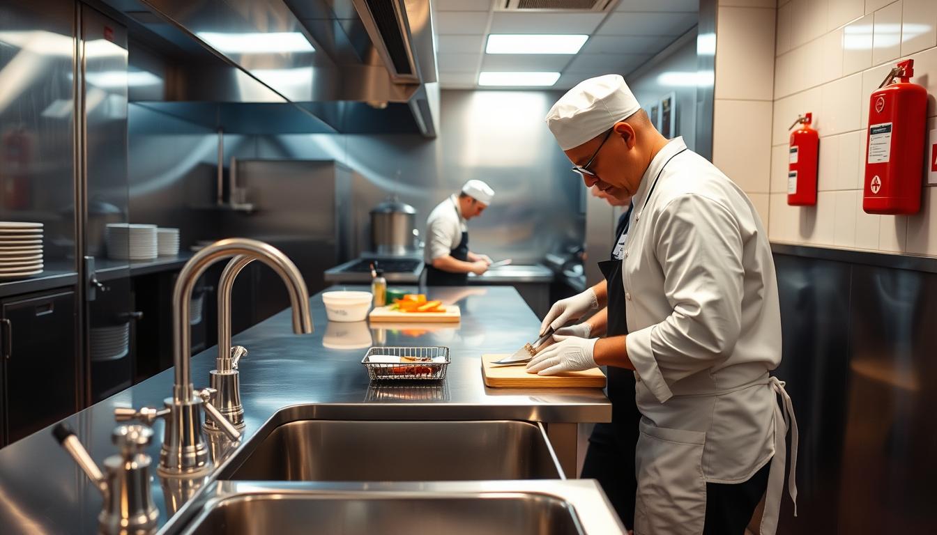 Safety protocols in a kitchen environment Safety protocols in a kitchen environment