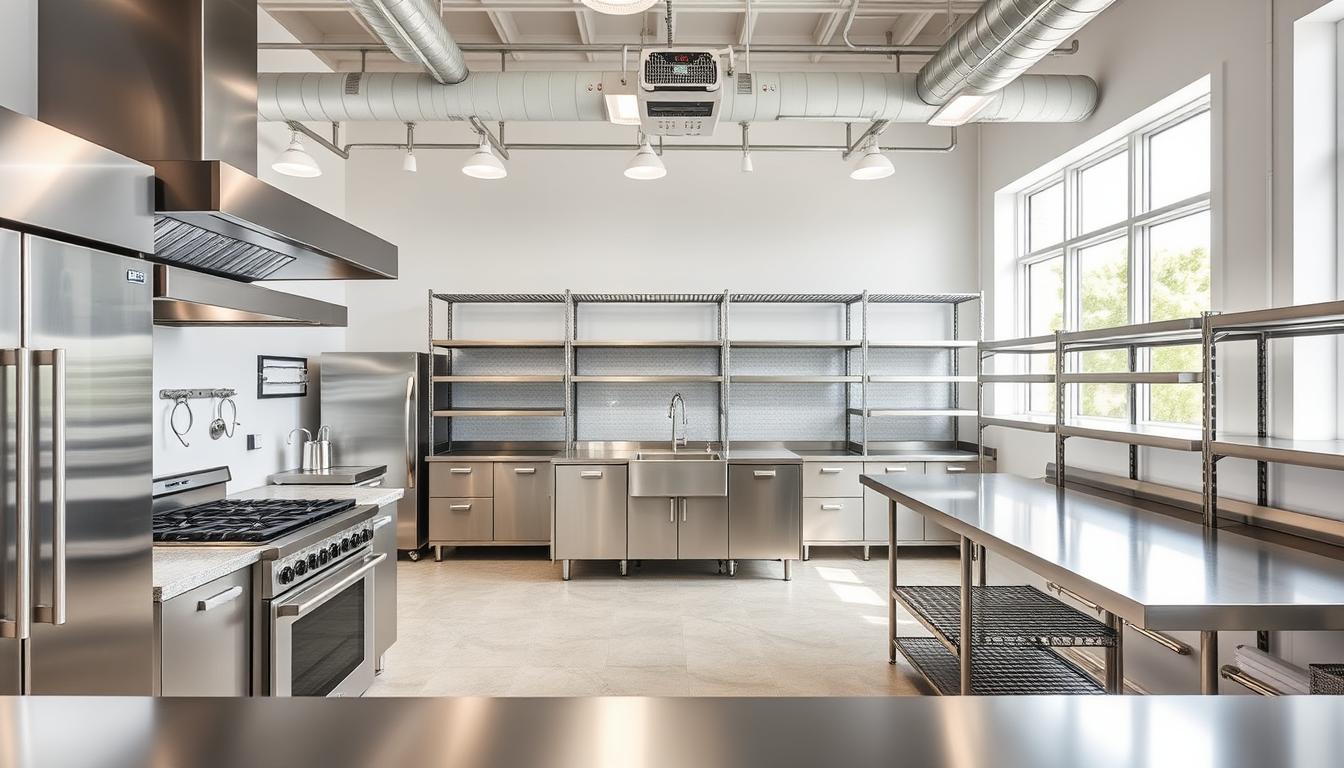 Smart equipment placement in a kitchen layout Smart equipment placement in a kitchen layout