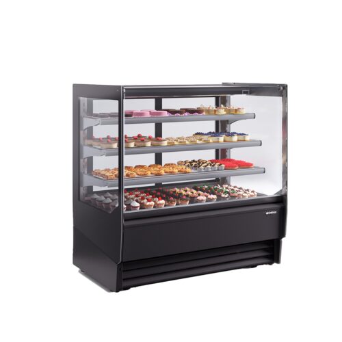 VBR-IPR.jpg Infrico IDC-VBR9IPR VBR AMBAR PR SERIES Pastry display cases straight glass - 2 glass doors - 10 ft3 - Image 1