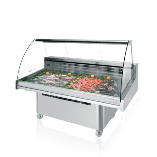 Infrico IDC-VML 15 VRP MALAGA SERIES Fish Display Cases - 11 ft3 - Image 1