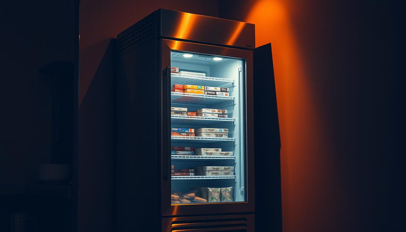 upright freezer design