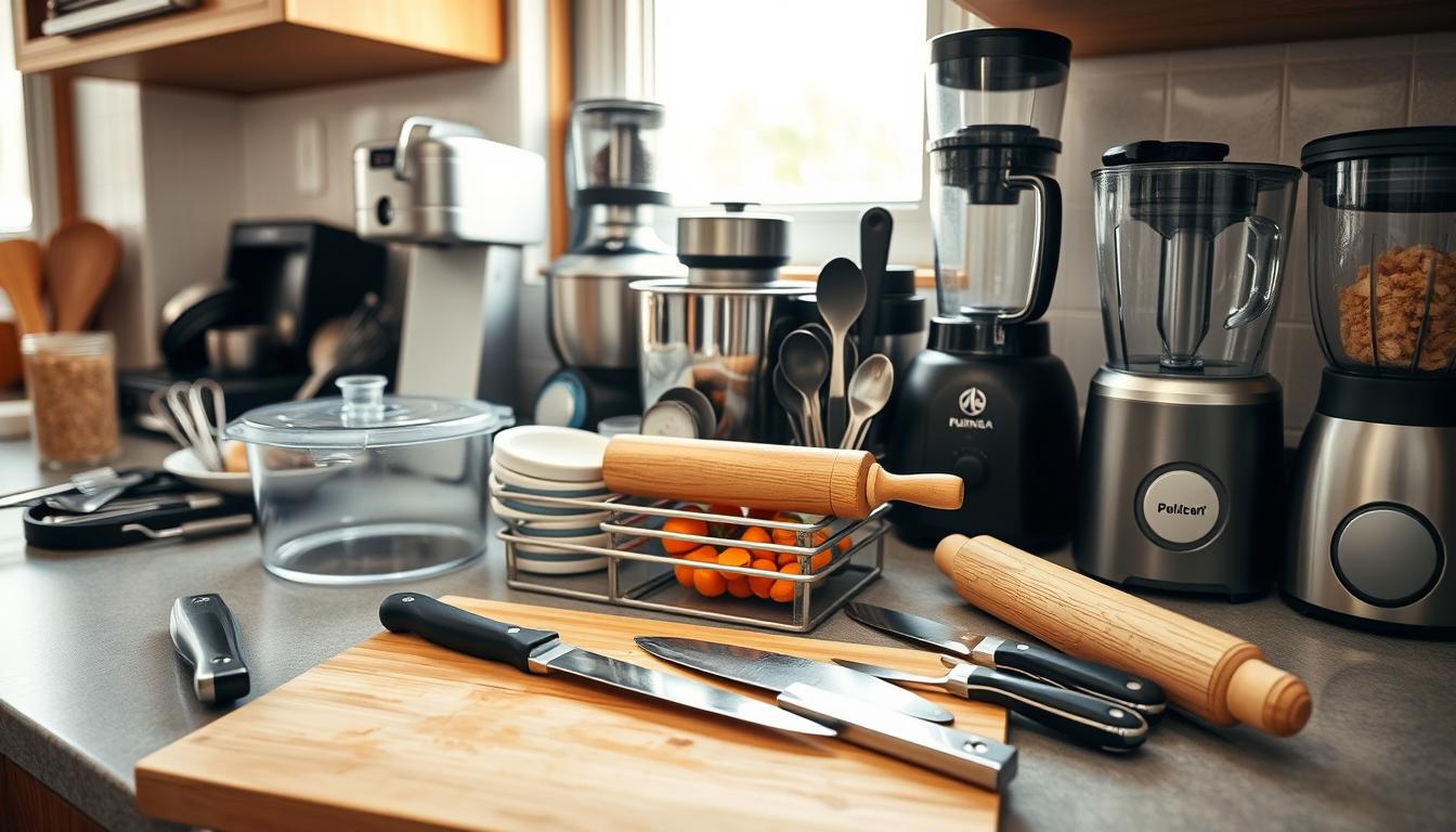Food preparation equipment setup